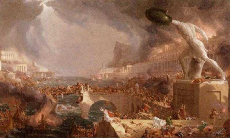 Thomas Cole destroy oil painting image